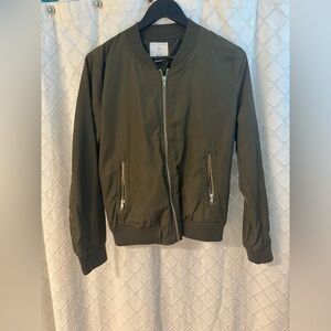 H&M Green Bomber Jacket